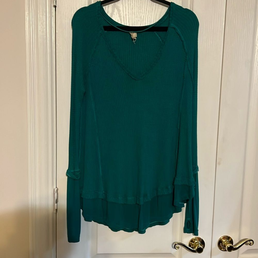 We the free waffle knit top
